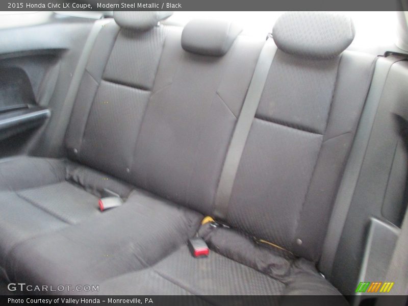 Modern Steel Metallic / Black 2015 Honda Civic LX Coupe