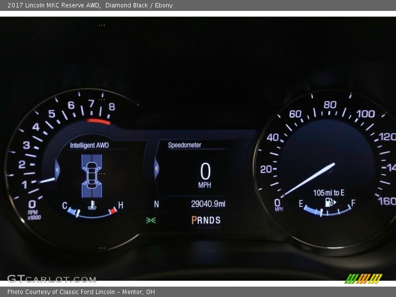 Diamond Black / Ebony 2017 Lincoln MKC Reserve AWD