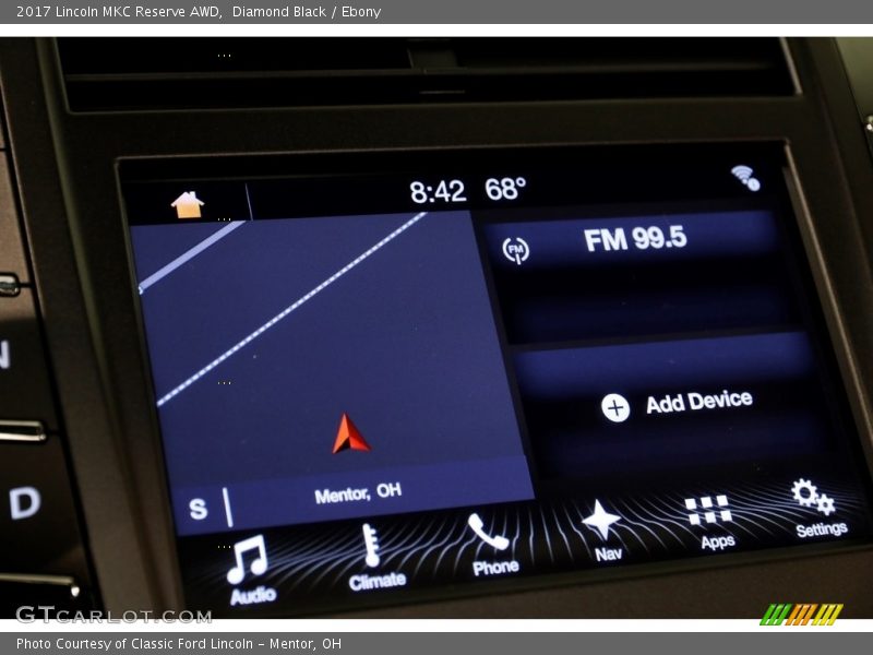 Diamond Black / Ebony 2017 Lincoln MKC Reserve AWD