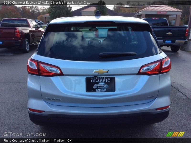 Silver Ice Metallic / Ash Gray 2020 Chevrolet Equinox LS AWD
