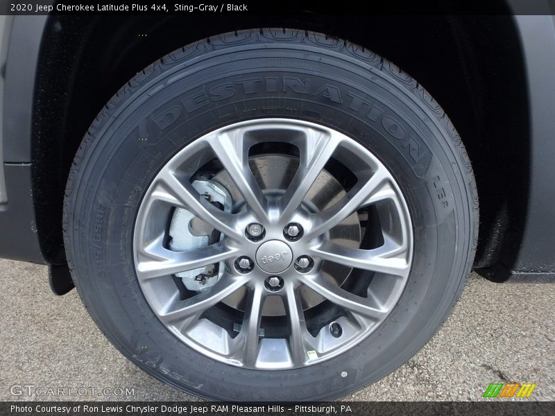 Sting-Gray / Black 2020 Jeep Cherokee Latitude Plus 4x4