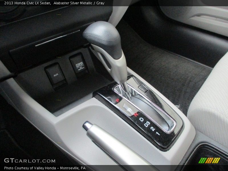 Alabaster Silver Metallic / Gray 2013 Honda Civic LX Sedan