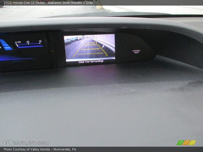 Alabaster Silver Metallic / Gray 2013 Honda Civic LX Sedan