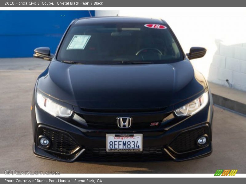 Crystal Black Pearl / Black 2018 Honda Civic Si Coupe