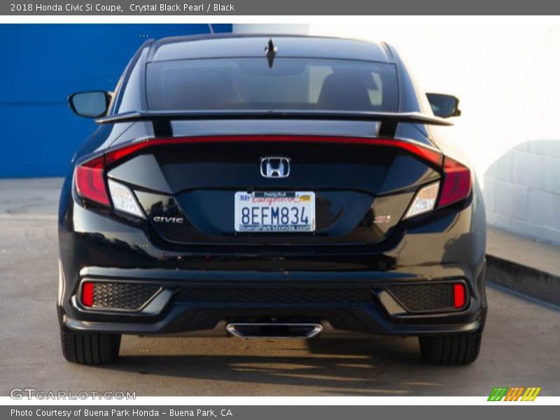 Crystal Black Pearl / Black 2018 Honda Civic Si Coupe