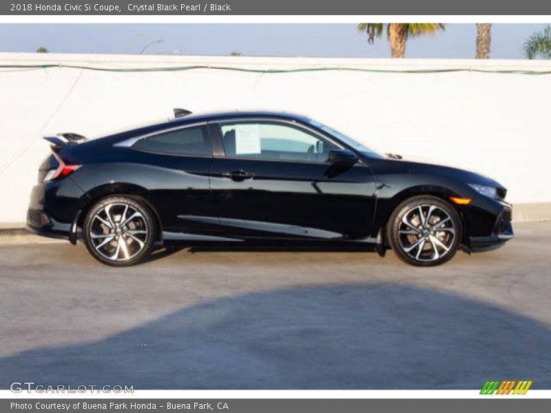 Crystal Black Pearl / Black 2018 Honda Civic Si Coupe