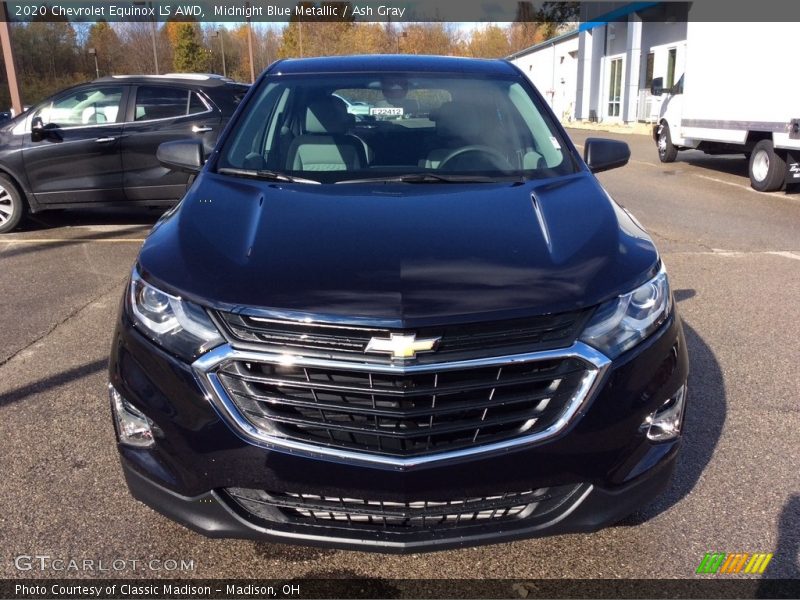 Midnight Blue Metallic / Ash Gray 2020 Chevrolet Equinox LS AWD