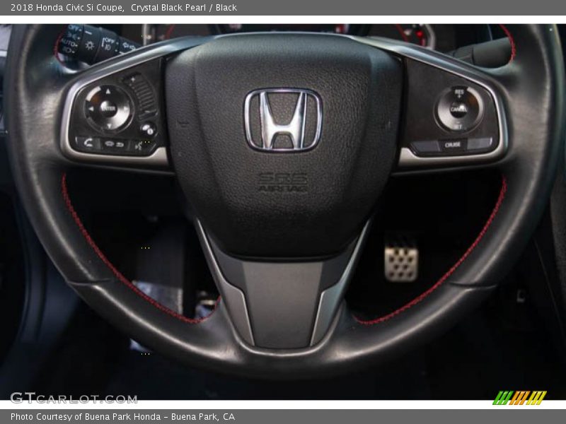 Crystal Black Pearl / Black 2018 Honda Civic Si Coupe