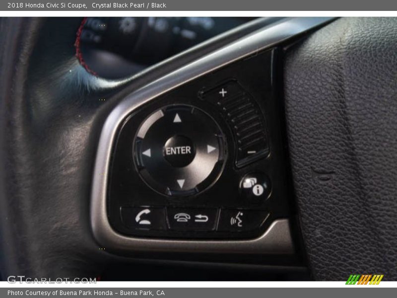 Crystal Black Pearl / Black 2018 Honda Civic Si Coupe