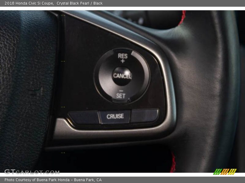 Crystal Black Pearl / Black 2018 Honda Civic Si Coupe