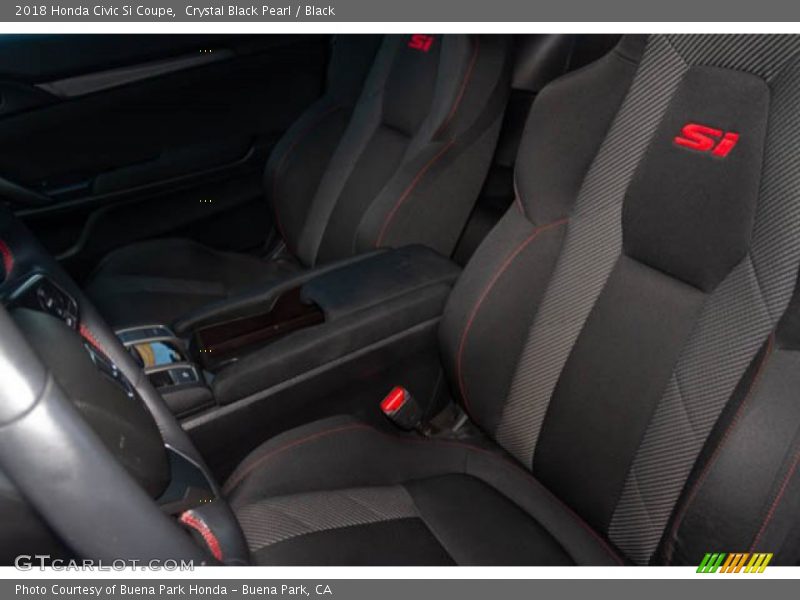 Crystal Black Pearl / Black 2018 Honda Civic Si Coupe