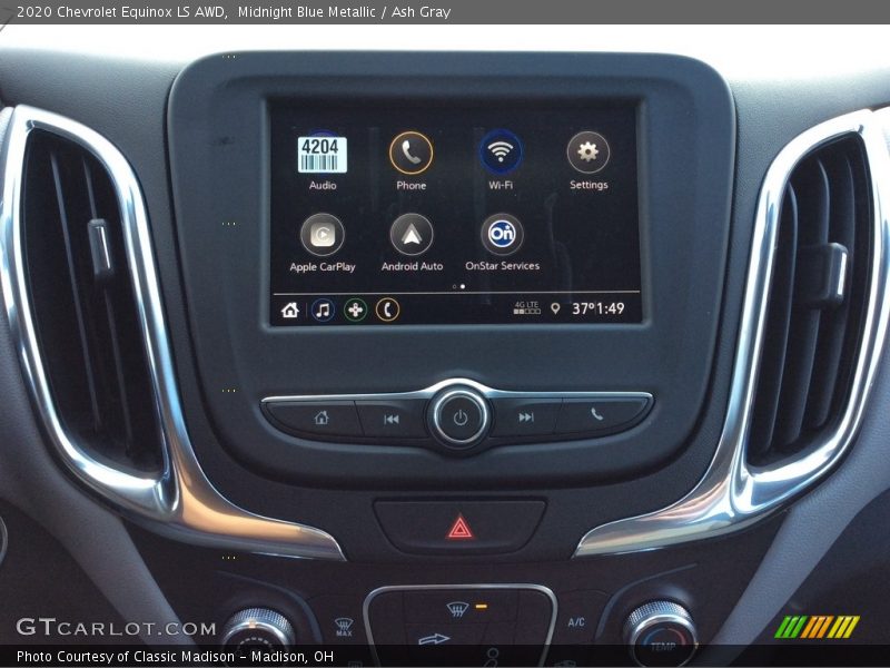 Midnight Blue Metallic / Ash Gray 2020 Chevrolet Equinox LS AWD