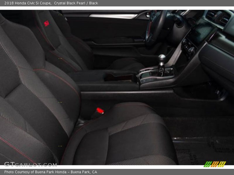 Crystal Black Pearl / Black 2018 Honda Civic Si Coupe