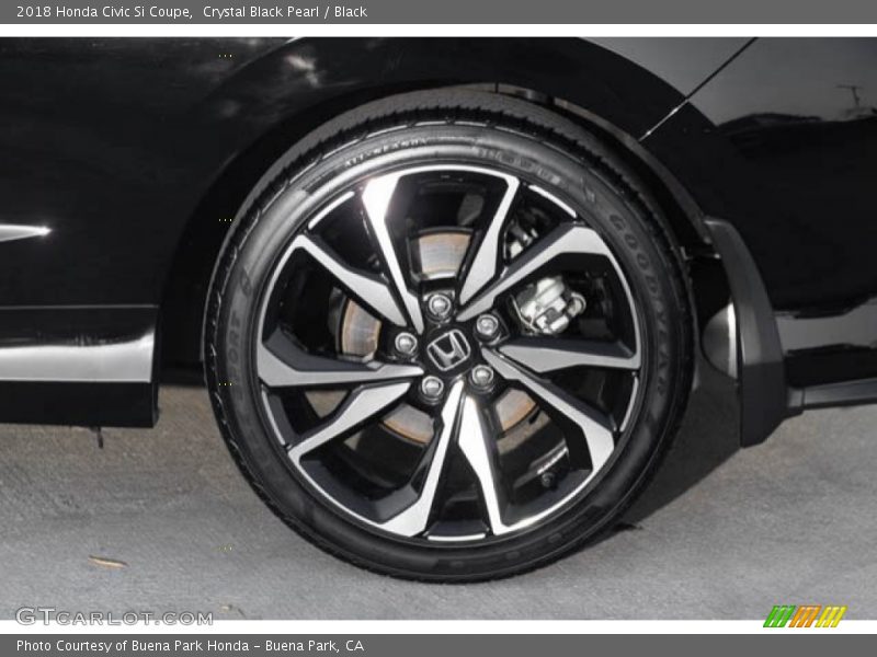 Crystal Black Pearl / Black 2018 Honda Civic Si Coupe