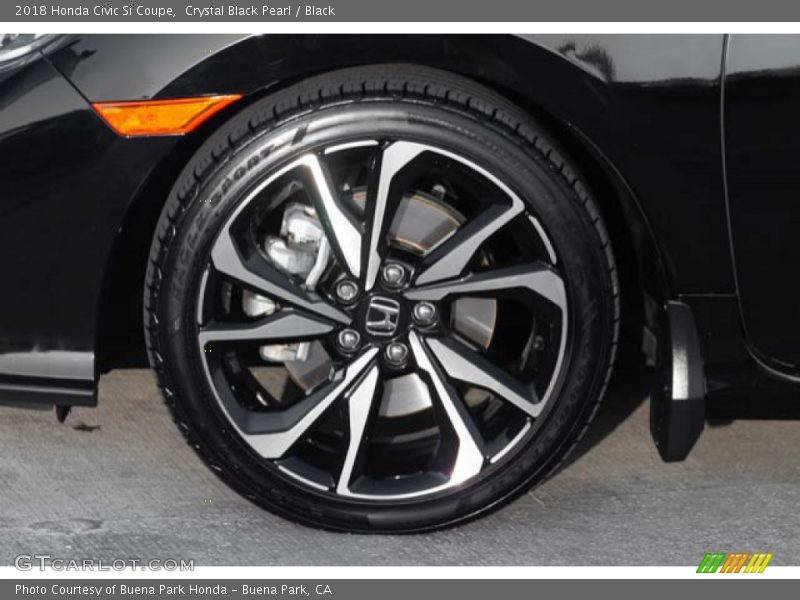 Crystal Black Pearl / Black 2018 Honda Civic Si Coupe
