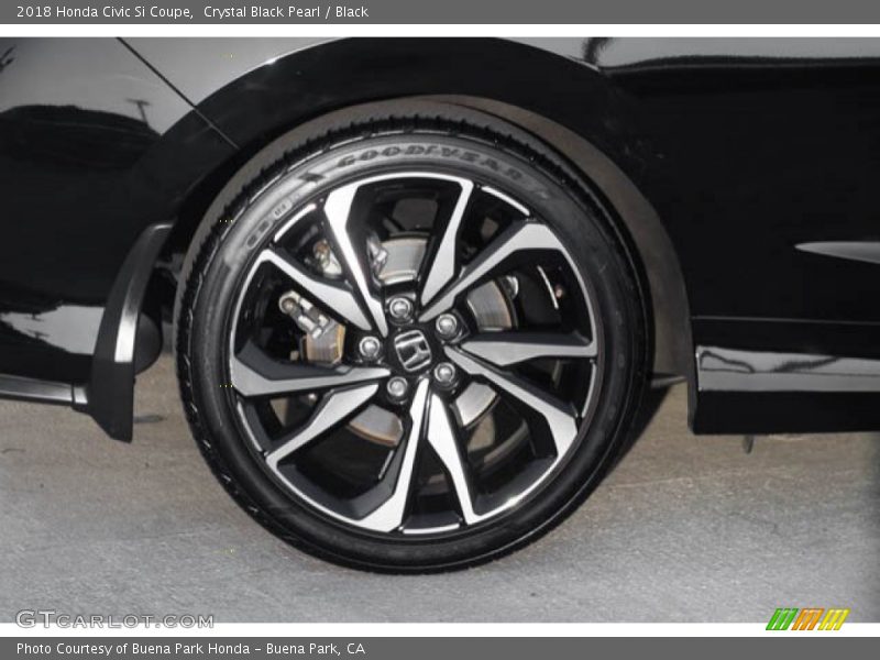 Crystal Black Pearl / Black 2018 Honda Civic Si Coupe