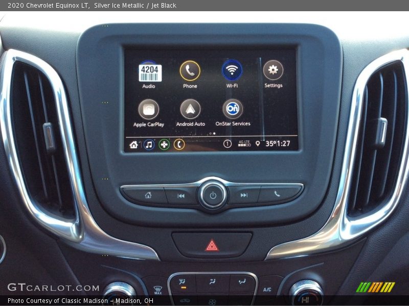 Silver Ice Metallic / Jet Black 2020 Chevrolet Equinox LT