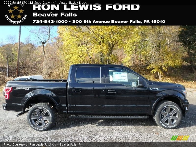 Agate Black / Black 2020 Ford F150 XLT SuperCrew 4x4