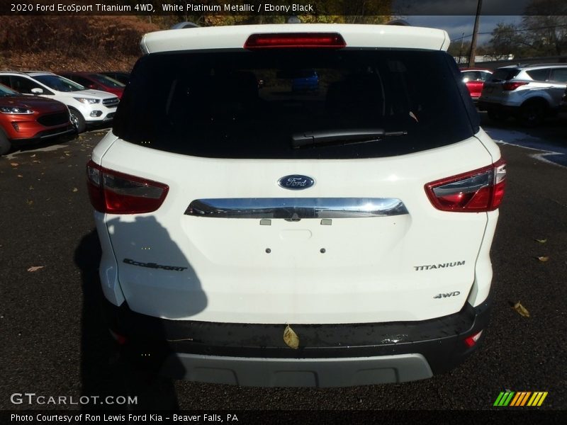 White Platinum Metallic / Ebony Black 2020 Ford EcoSport Titanium 4WD