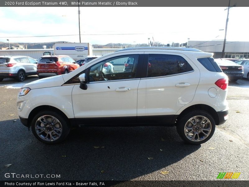 White Platinum Metallic / Ebony Black 2020 Ford EcoSport Titanium 4WD
