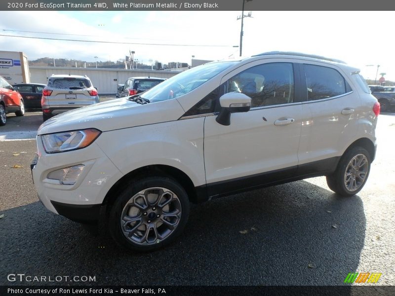 White Platinum Metallic / Ebony Black 2020 Ford EcoSport Titanium 4WD