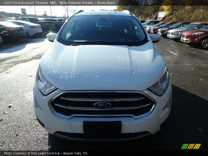White Platinum Metallic / Ebony Black 2020 Ford EcoSport Titanium 4WD