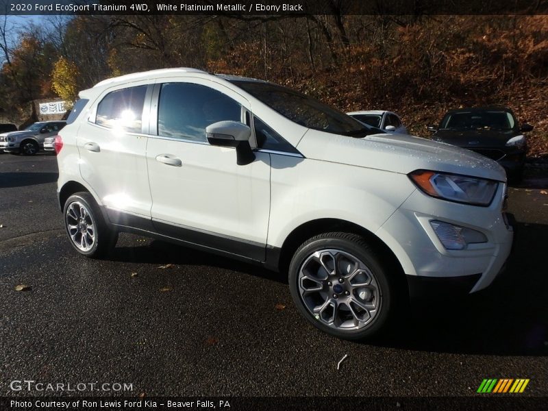 White Platinum Metallic / Ebony Black 2020 Ford EcoSport Titanium 4WD