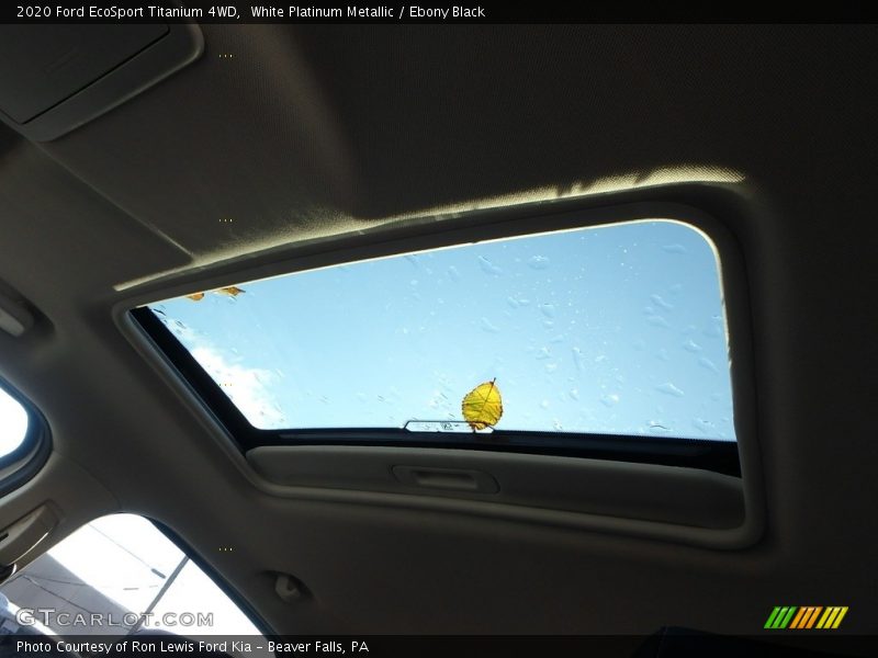 White Platinum Metallic / Ebony Black 2020 Ford EcoSport Titanium 4WD