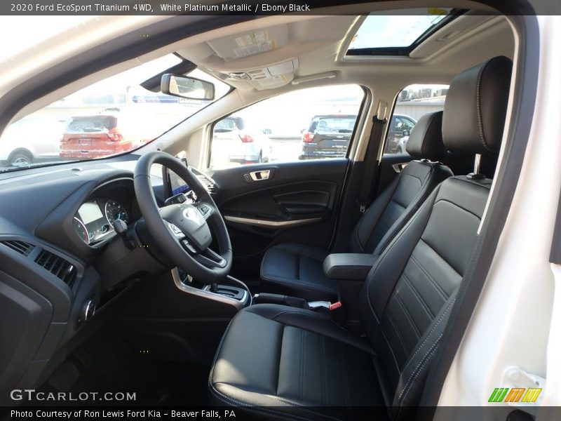 White Platinum Metallic / Ebony Black 2020 Ford EcoSport Titanium 4WD