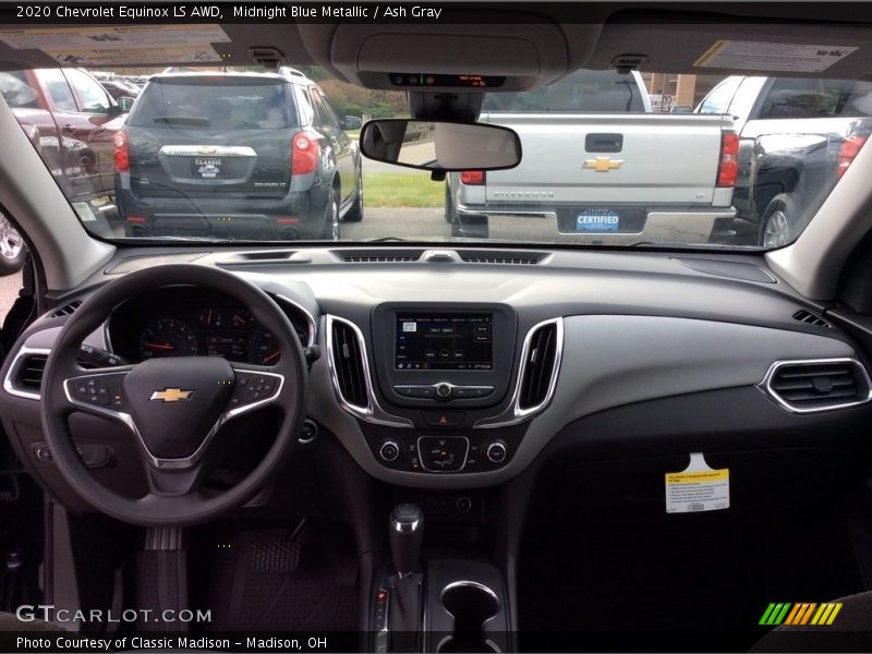 Midnight Blue Metallic / Ash Gray 2020 Chevrolet Equinox LS AWD