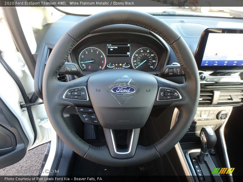 White Platinum Metallic / Ebony Black 2020 Ford EcoSport Titanium 4WD
