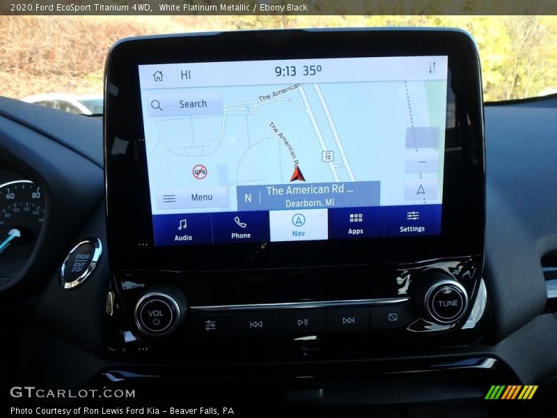 White Platinum Metallic / Ebony Black 2020 Ford EcoSport Titanium 4WD