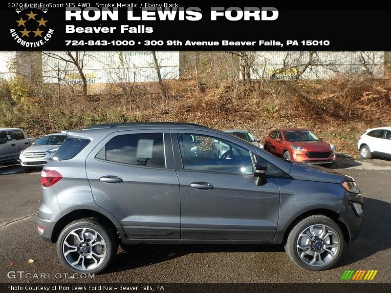 Smoke Metallic / Ebony Black 2020 Ford EcoSport SES 4WD
