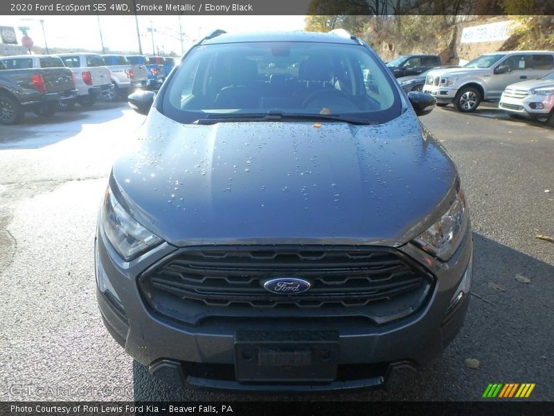 Smoke Metallic / Ebony Black 2020 Ford EcoSport SES 4WD