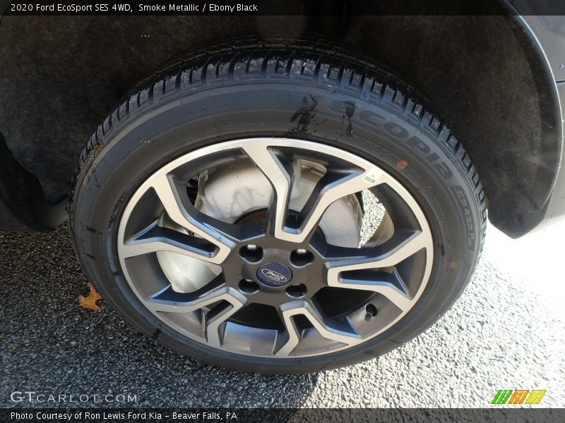 Smoke Metallic / Ebony Black 2020 Ford EcoSport SES 4WD