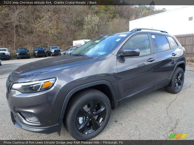 Granite Crystal Metallic / Black 2020 Jeep Cherokee Altitude 4x4