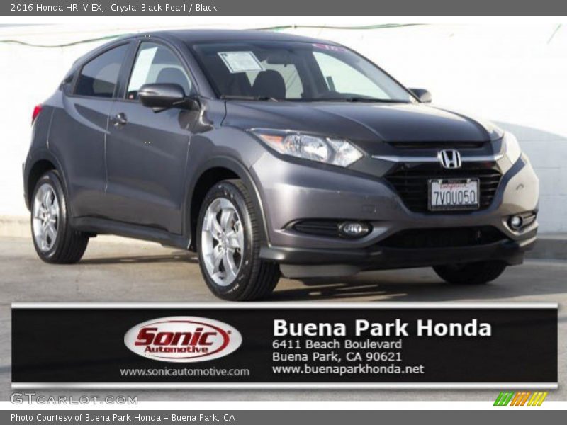 Crystal Black Pearl / Black 2016 Honda HR-V EX