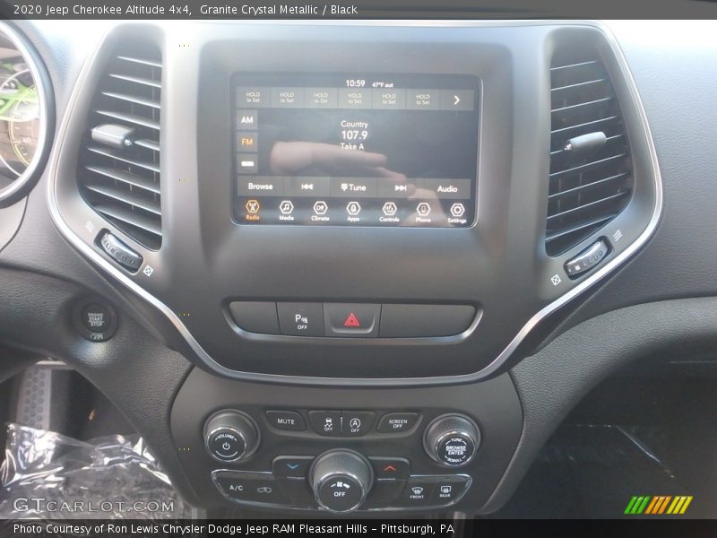 Granite Crystal Metallic / Black 2020 Jeep Cherokee Altitude 4x4
