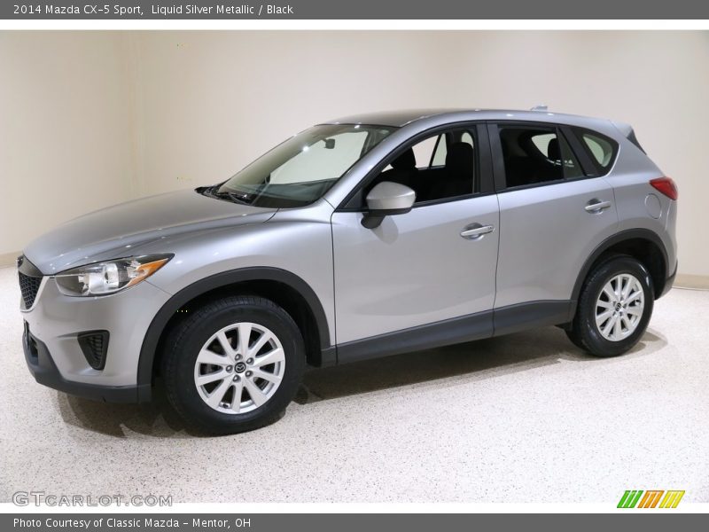 Liquid Silver Metallic / Black 2014 Mazda CX-5 Sport