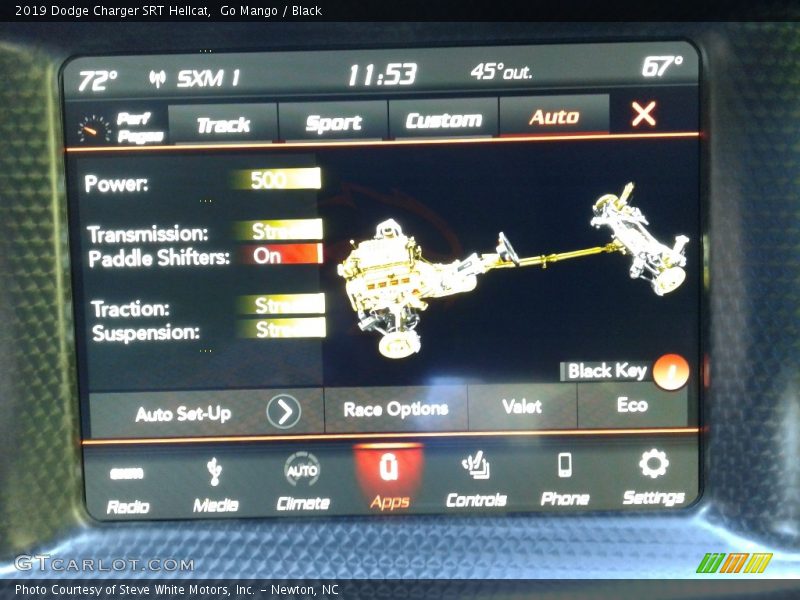Controls of 2019 Charger SRT Hellcat