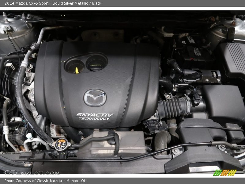 Liquid Silver Metallic / Black 2014 Mazda CX-5 Sport