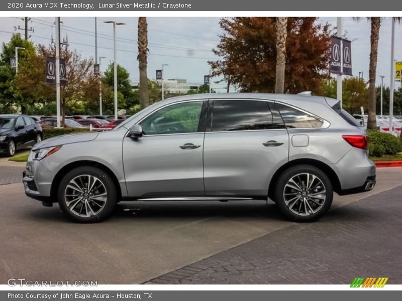 Lunar Silver Metallic / Graystone 2020 Acura MDX Technology