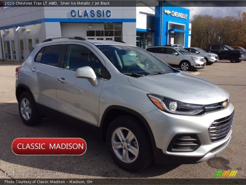 Silver Ice Metallic / Jet Black 2020 Chevrolet Trax LT AWD