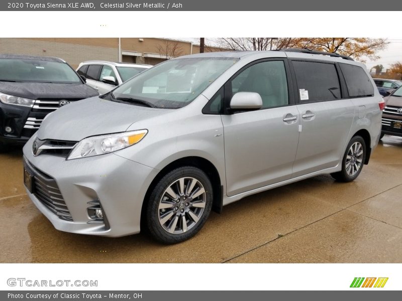 Celestial Silver Metallic / Ash 2020 Toyota Sienna XLE AWD