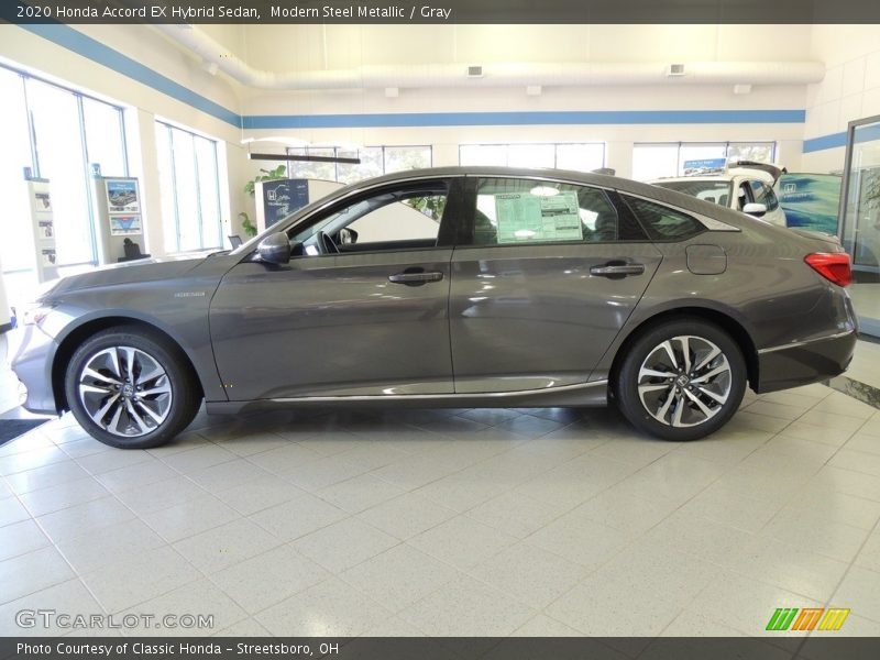 Modern Steel Metallic / Gray 2020 Honda Accord EX Hybrid Sedan