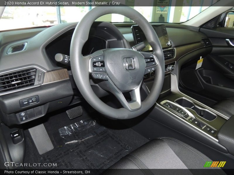 Modern Steel Metallic / Gray 2020 Honda Accord EX Hybrid Sedan