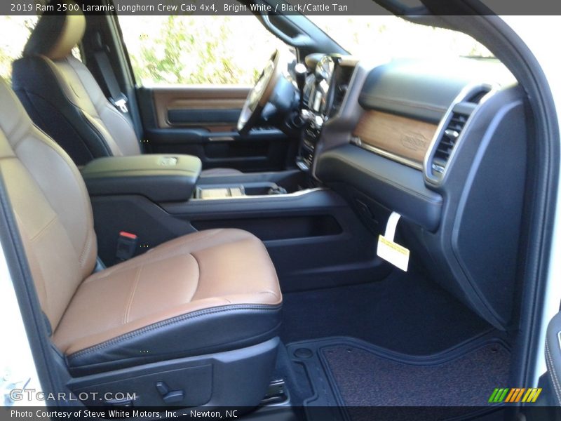 Bright White / Black/Cattle Tan 2019 Ram 2500 Laramie Longhorn Crew Cab 4x4