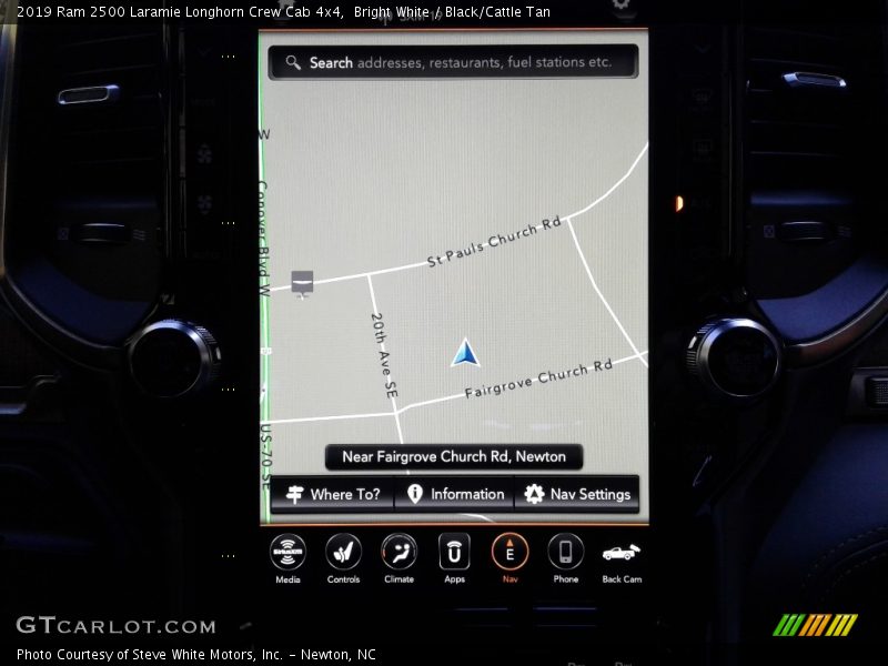 Navigation of 2019 2500 Laramie Longhorn Crew Cab 4x4