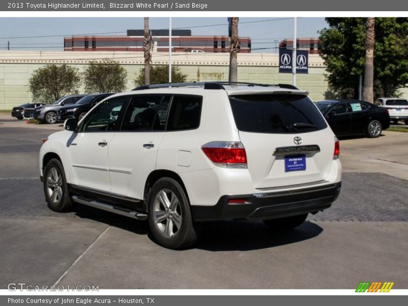 Blizzard White Pearl / Sand Beige 2013 Toyota Highlander Limited