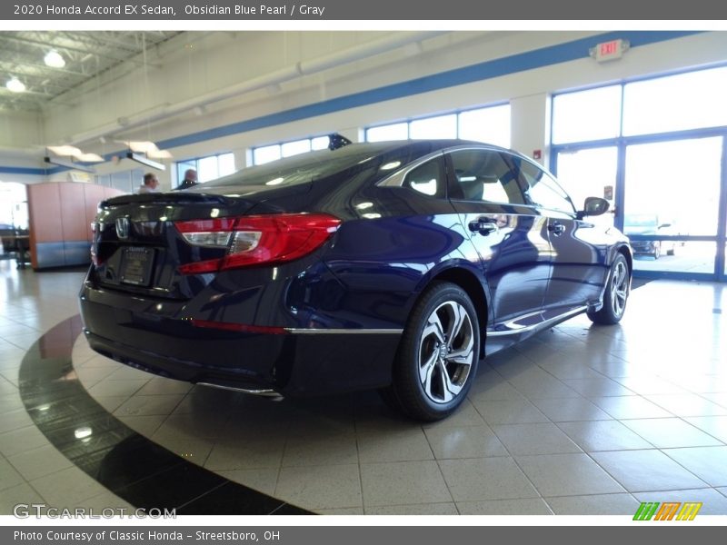 Obsidian Blue Pearl / Gray 2020 Honda Accord EX Sedan